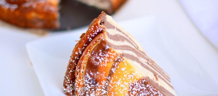 Saftiger Zebrakuchen