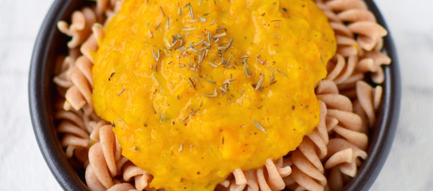 Cremige Kürbis-Käse-Soße